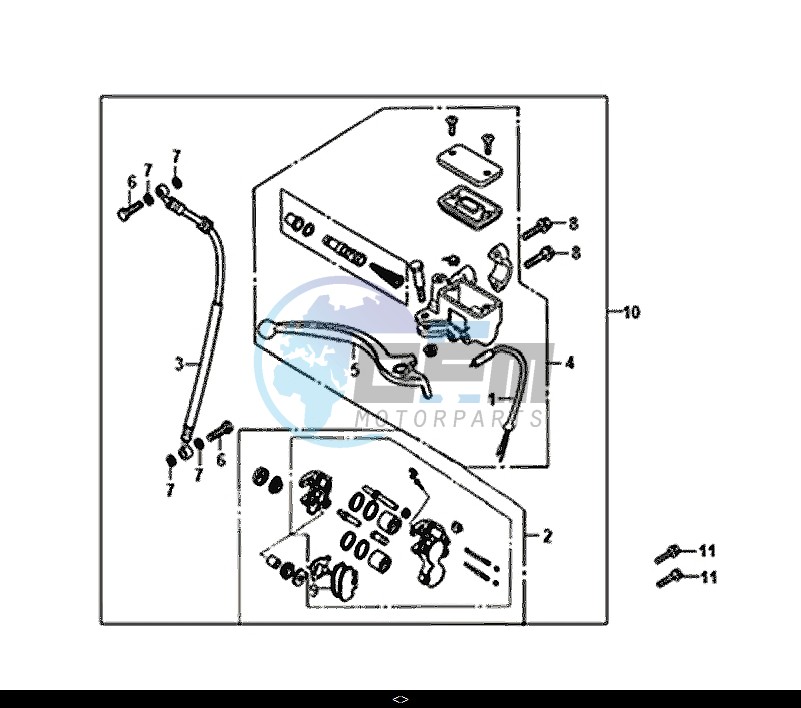 FRONT BRAKE MASTER CYLINDER