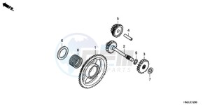 TRX500FAA Australia - (U) drawing STARTING GEAR