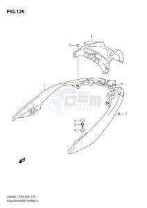 AN400 (E03) Burgman drawing PILLION RIDER HANDLE (AN400L1 E33)