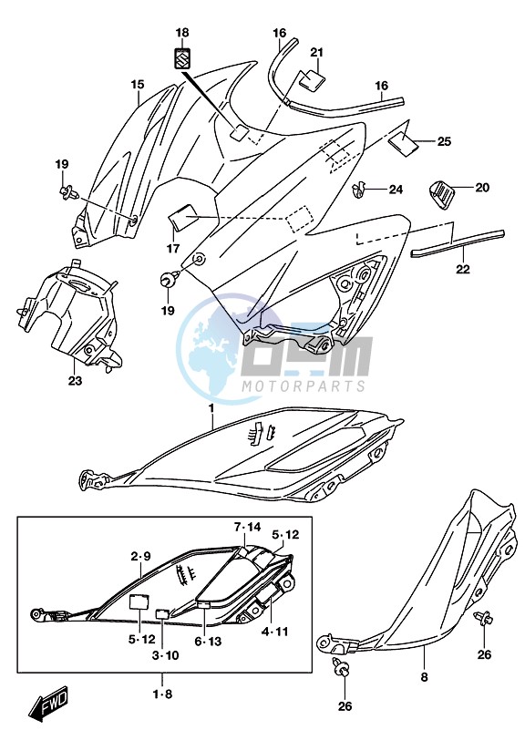 FUEL TANK COVER (GSX-S750ZAL8 E21)