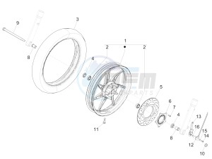 Liberty 150 iGet 4T 3V ie ABS (APAC) drawing Front wheel