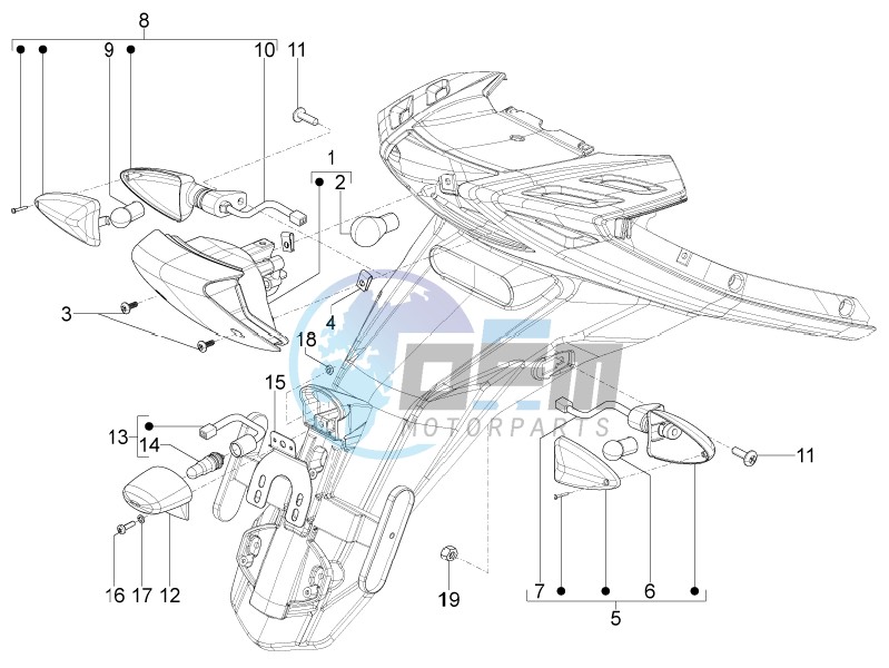 Rear headlamps - Turn signal lamps