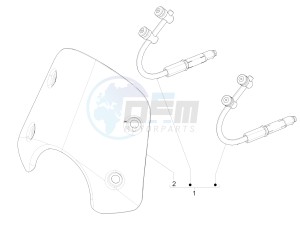 GTS 300 SUPER 4T 4V IE ABS E4 (EMEA) drawing Windshield - Glass