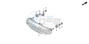 TRX400EX SPORTRAX 400EX drawing TAILLIGHT (TRX400EX7)