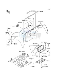 MULE_610_4X4 KAF400ADF EU drawing Front Box