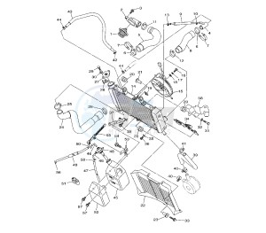 XJ6-NA ABS 600 drawing RADIATOR AND HOSE