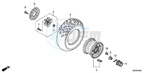 TRX500FPMC drawing FRONT WHEEL