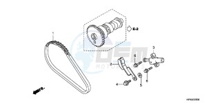 TRX420FPMC TRX420 ED drawing CAM CHAIN/TENSIONER