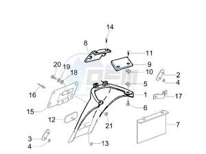 Typhoon 50 drawing Rear cover - Splash guard