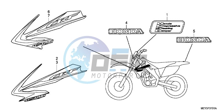 MARK (CRF450X9,B,C,D)