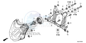 NC750DE Integra - NC750D Europe Direct - (ED) drawing HEADLIGHT