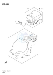 VL800 (E2) VOLUSIA drawing SEAT (VL800L1 E24)