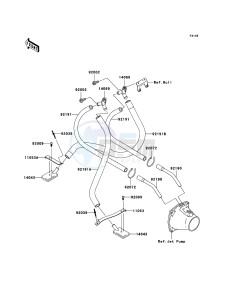 JET SKI STX-12F JT1200-D1 FR drawing Bilge System