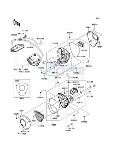 VN1700_VOYAGER_CUSTOM_ABS VN1700KCF GB XX (EU ME A(FRICA) drawing Air Cleaner