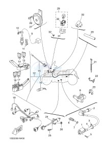 YP400RA X-MAX 400 ABS (1SD2 1SD2 1SD2) drawing ELECTRICAL 2