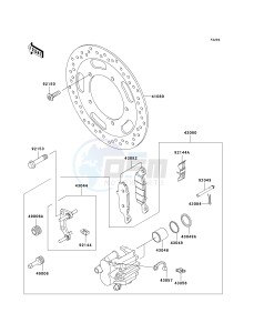 VN 900 D[VULCAN 900 CLASSIC LT] (6F-9F) D6F drawing FRONT BRAKE