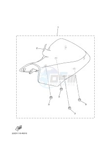 YFM700FWAD YFM70GPHG GRIZZLY 700 EPS (2UD8) drawing SEAT