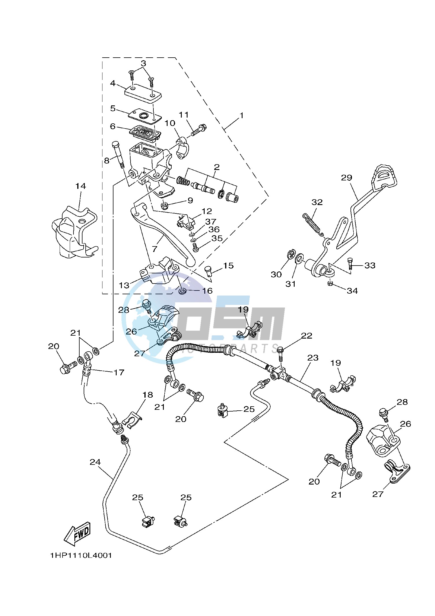 REAR MASTER CYLINDER