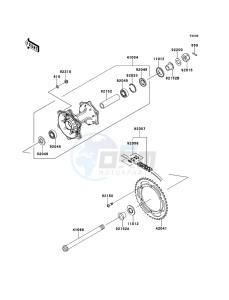 KLX250 KLX250SBF GB XX (EU ME A(FRICA) drawing Rear Hub