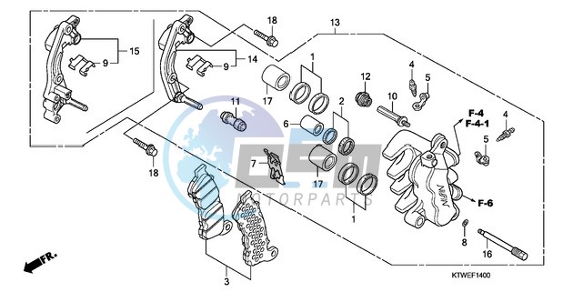 FRONT BRAKE CALIPER