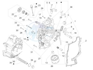 MP3 500 SPORT BUSINESS ABS E3-E4 (NAFTA)2 drawing Flywheel magneto cover - Oil filter