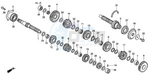 CBR600F drawing TRANSMISSION