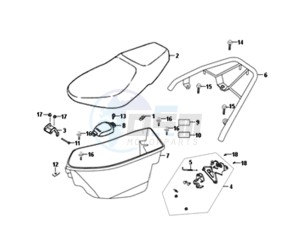 ORBIT II 50 25KMH (L8) NL drawing BUDDTSEAT - HELMET BOX - CARRIER