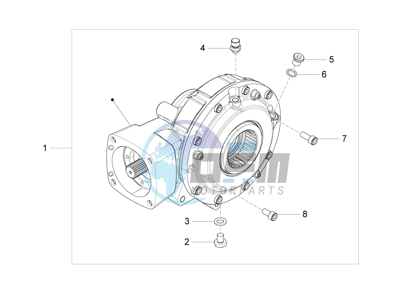 Rear transmission / Components