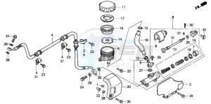 VT1100C drawing REAR BRAKE MASTER CYLINDER (VT1100C2)