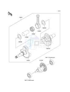 KVF 360 A [PARAIRIE 360 4X4] (A1-A3) PRAIRIE 360 4X4] drawing CRANKSHAFT