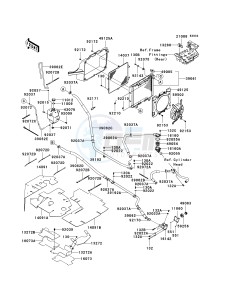 KRF 750 G [TERYX 750 FI 4X4] (G9F) G9F drawing RADIATOR