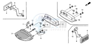 CBR600RR drawing TAILLIGHT