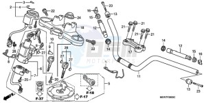 NT700VA Europe Direct - (ED) drawing HANDLE PIPE/TOP BRIDGE