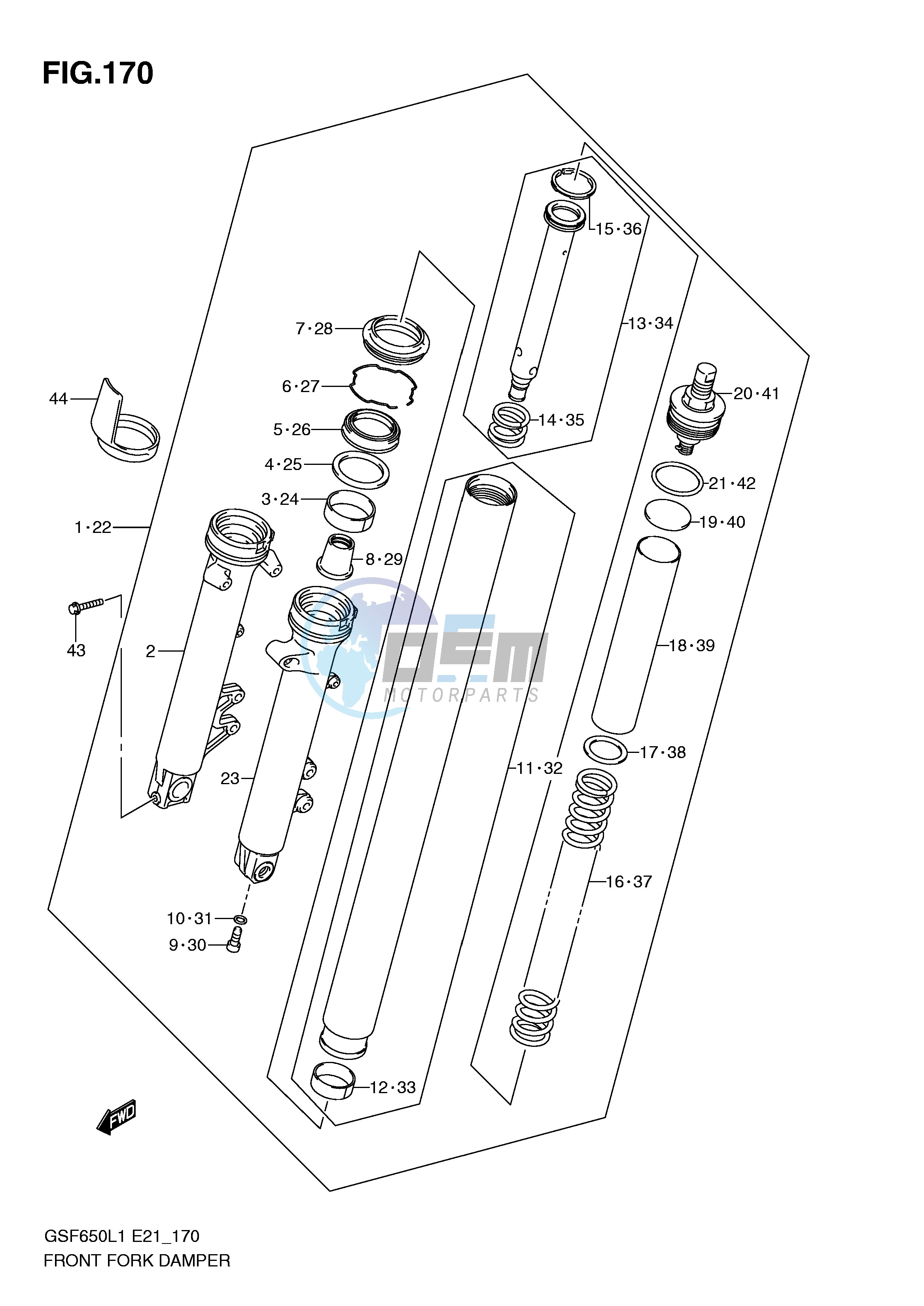 FRONT FORK DAMPER (GSF650AL1 E21)