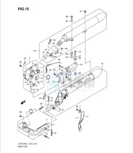 VLR1800 drawing MUFFLER