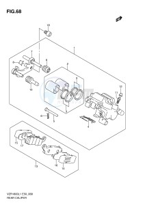 VZR1800 (E50) INTRUDER drawing REAR CALIPER