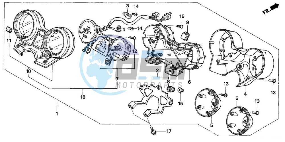 METER (CB1300/A/F/F1)