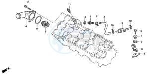 CBR600SE drawing THERMOSTAT