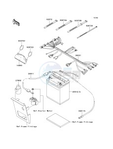 KLF 250 A [BAYOU 250] (A6F-A9F) A8F drawing CHASSIS ELECTRICAL EQUIPMENT