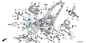 NC700SDE NC700SD 2ED - (2ED) drawing FRAME BODY