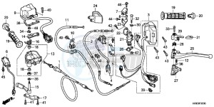 TRX500FA5H TRX500FA ED drawing SWITCH/CABLE