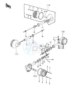 KZ 1000 A [KZ1000] (A1-A2A) [KZ1000] drawing TURN SIGNALS -- 77-78 A1_A2_A2A- -