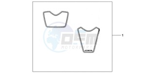 CBR1000RR9 BR / MME SPC - (BR / MME SPC) drawing RACING STICKERSSET