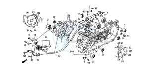 SH50 drawing CRANKCASE/OIL PUMP