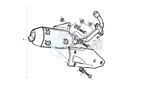 BOULEVARD - 125 CC 150 EU3 drawing EXHAUST