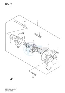 GSR750 ABS EU drawing WATER PUMP