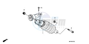 VT1300CXAC drawing REAR CUSHION