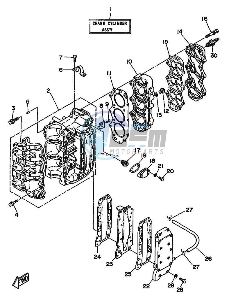 CYLINDER--CRANKCASE