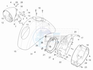 GTV 300 4T 4V ie drawing Wheel housing - Mudguard