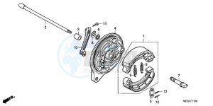 VT750C9 Ireland - (EK / MK) drawing REAR BRAKE PANEL